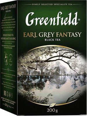 Черный чай листовой Greenfield Earl Grey Fantasy, 200 г