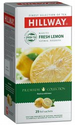 Hillway Fresh Lemon чай с лимоном в сашетах, 25 шт