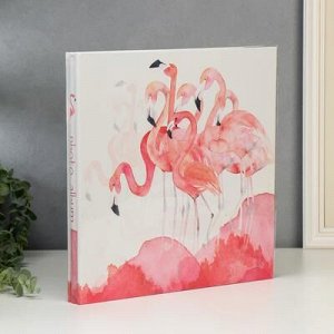 Фотоальбом магнитный 20 листов "Фламинго акварелью" 33,5х32,3х3,2 см