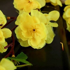 Цветы искусственные сакура нежность 65 см желтый