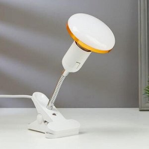 Лампа настольная светодиодная на прищепке 1х12Вт Е27 LED 100Лм шнур 1.1м штанга 10см белый
