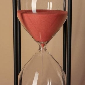 Часы песочные 30 минут, песок красный 9.5х25 см