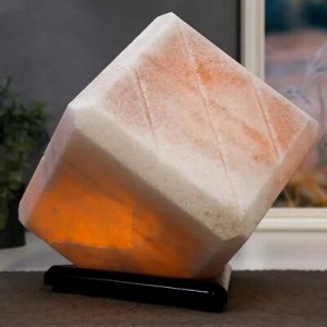 Соляной светильник с диммером "Куб" 1х15Вт Е14, 4-6 кг, 22х20х20 см