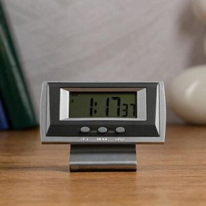 Часы настольные электронные "Канис": календарь, будильник, 1 ААА, 10.5х4.2х7.7 см