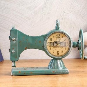 Часы настольные "Швейная машинка", ретро, 32х22х12 см