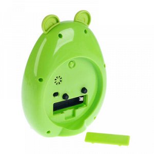 Будильник "Зеленая Лягушка", с подсветкой, 12х16 см