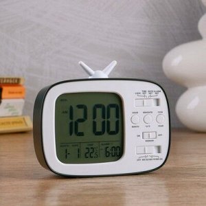 Часы электронные "Камбре" (будильник, дата, термометр) 12?10?4.5 см