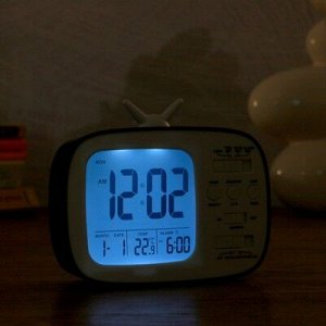 Часы электронные "Камбре" (будильник, дата, термометр) 12?10?4.5 см
