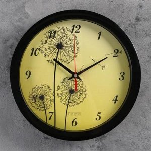 Часы настенные, серия: Цветы, "Одуванчики", 28х28 см