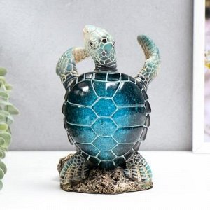 Сувенир подставка под бутылку полистоун "Морская черепаха" 19,5х12,5х12 см