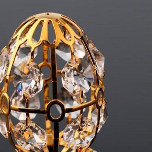 Сувенир "Яйцо" с 12-ю кристаллами Сваровски, 4,5х4,5х8 см