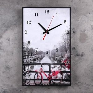 Часы настенные, серия: Город, "Романтическая прогулка", 37х61 см, микс
