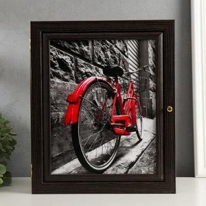 Ключница "Красный велосипед" 26х31х6 см