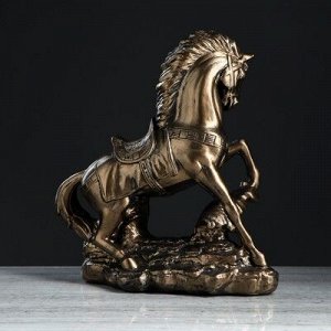 Статуэтка "Конь на дыбах" бронзовый цвет, 37 см