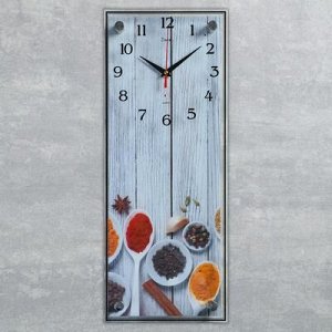 Часы настенные, серия Кухня, "Специи", плавный ход, 49.5х19.5 см