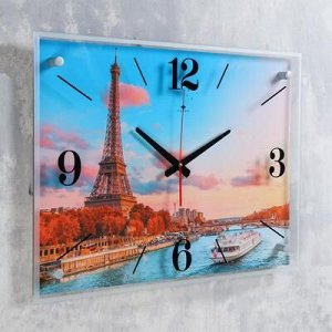 Часы настенные &quot;Увидеть Париж&quot; 40х56 см, плавный ход