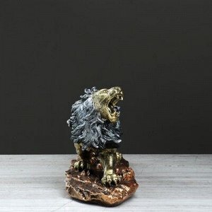 Сувенир-статуэтка "Лев рычащий" 24 см, микс
