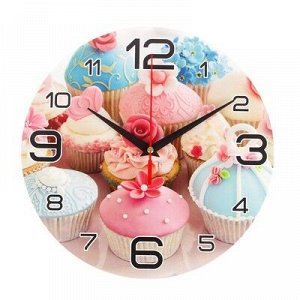 Часы настенные, серия: Кухня, "Кексы", 24 см