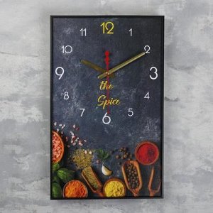 Часы настенные, серия: Кухня, "Специи", 37х61 см