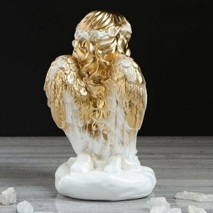 Сувенир "Ангел на подставке, молящийся" 25 см, с золотом