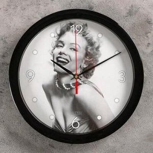 Часы настенные, серия: Люди, "Мерлин Монро", 28х28 см, микс