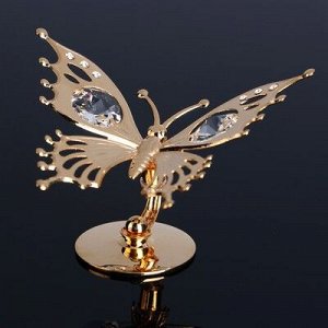 Сувенир «Бабочка», 8х5х5 см, с кристаллами Сваровски