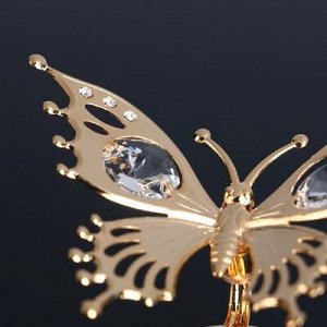 Сувенир «Бабочка», 8х5х5 см, с кристаллами Сваровски