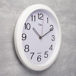 Часы настенные круглые "Классика", белый обод, 29х29 см микс