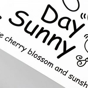 Наклейка интерьерная пластик "Солнечной день" 45х60 см