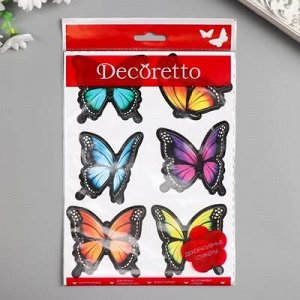 Наклейки Decoretto "Бабочки из тропиков" 17х23 см