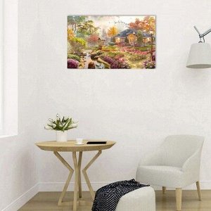 Картина на холсте "Цветочный сад" 60*100 см