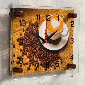 Часы настенные, серия: Кухня, "Кофе", 20х26 см, микс