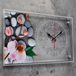 Часы настенные, серия: Цветы, "Спа", 36х60 см, микс