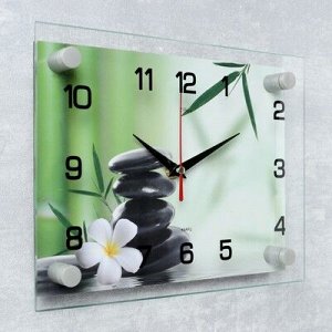 Часы настенные, серия: Цветы, "Цветок", 20х26 см микс