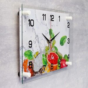 Часы настенные, серия: Кухня, "Цитрусовые", 25х35 см, микс