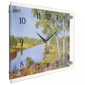 Часы настенные, серия: Природа, "Река", 25х35 см, микс