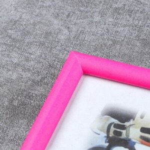 Фоторамка "Розовая флюорисцентная" пластик 15х21 см