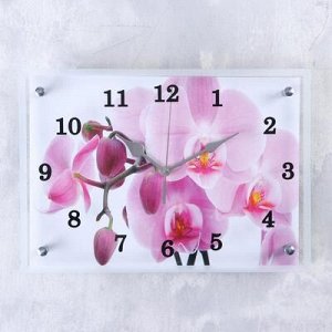 Часы настенные "Орхидея", 25х35 см, микс
