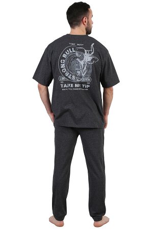 Пижама мужская "Символ года.Чёрный  бык"