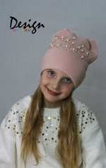 Вязаная шапка-кошка «Chic» в ассортименте