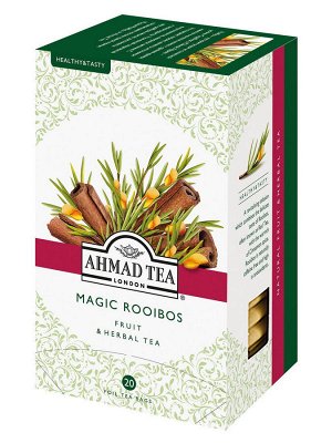 Травяной чай Ройбуш Ахмад "Ahmad Tea" Healthy&Tasty Magic rooibos, 20 пак