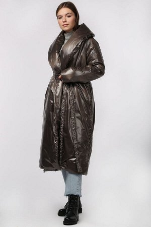 04-2711 Куртка демисезонная (термофин 150) Плащевка Серо-коричневый