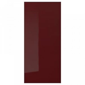 IKEA / KALLARP КАЛЛАРП Накладная панель, глянцевый темный красно-коричневый 39x86 см