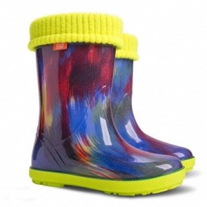 Сапоги HAWAI LUX PRINT mazy
Детские резиновые сапоги Demar (Демар) имеют литую оболочку из ПВХ и съёмный утеплённый чулок из полиэстера, который согревает ногу. Может быть постиран при температуре 40 
