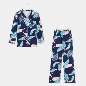 Пижама женская (рубашка и брюки) KAFTAN "Tropical dream" р. 40-42