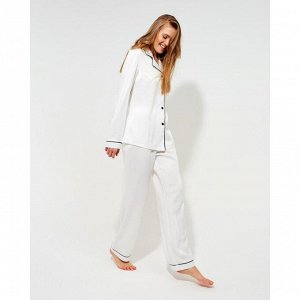 Пижама женская (сорочка, брюки) MINAKU: Light touch цвет белый