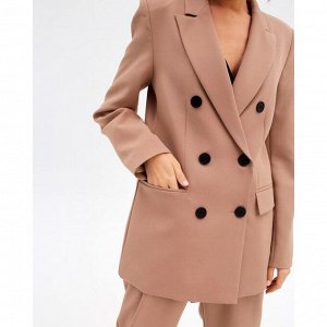 Пиджак женский двубортный MIST размер, цвет бежевый