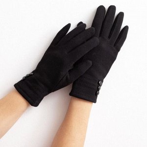Перчатки женские "Леди", цвет чёрный