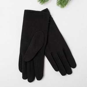 Перчатки женские "Бантик", цвет чёрный