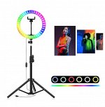 Кольцевая светодиодная лампа RGB LED / 30 см